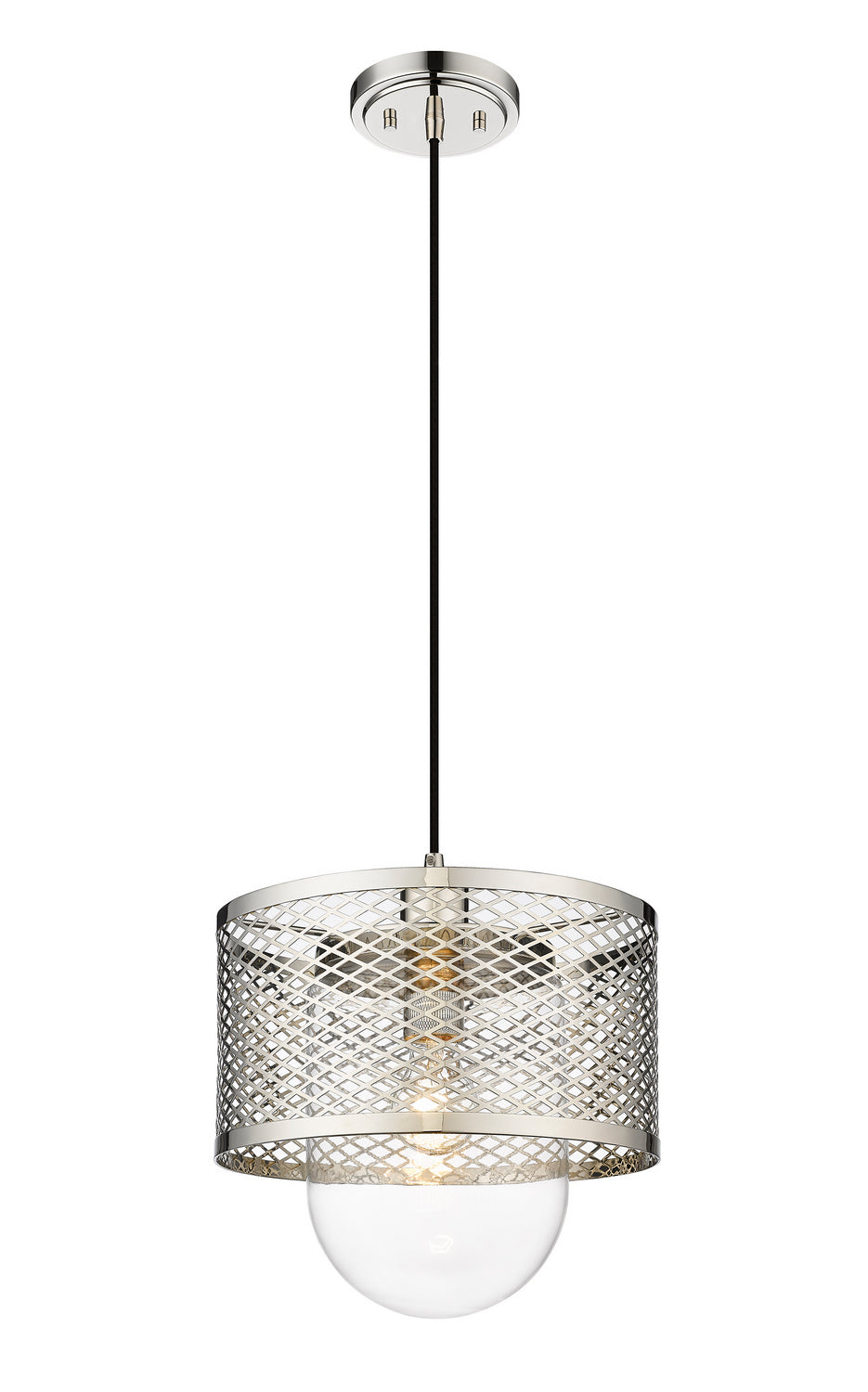 Kipton One Light Pendant in Polished Nickel - available from The Lighting Shoppe, trusted by Canadian homeowners