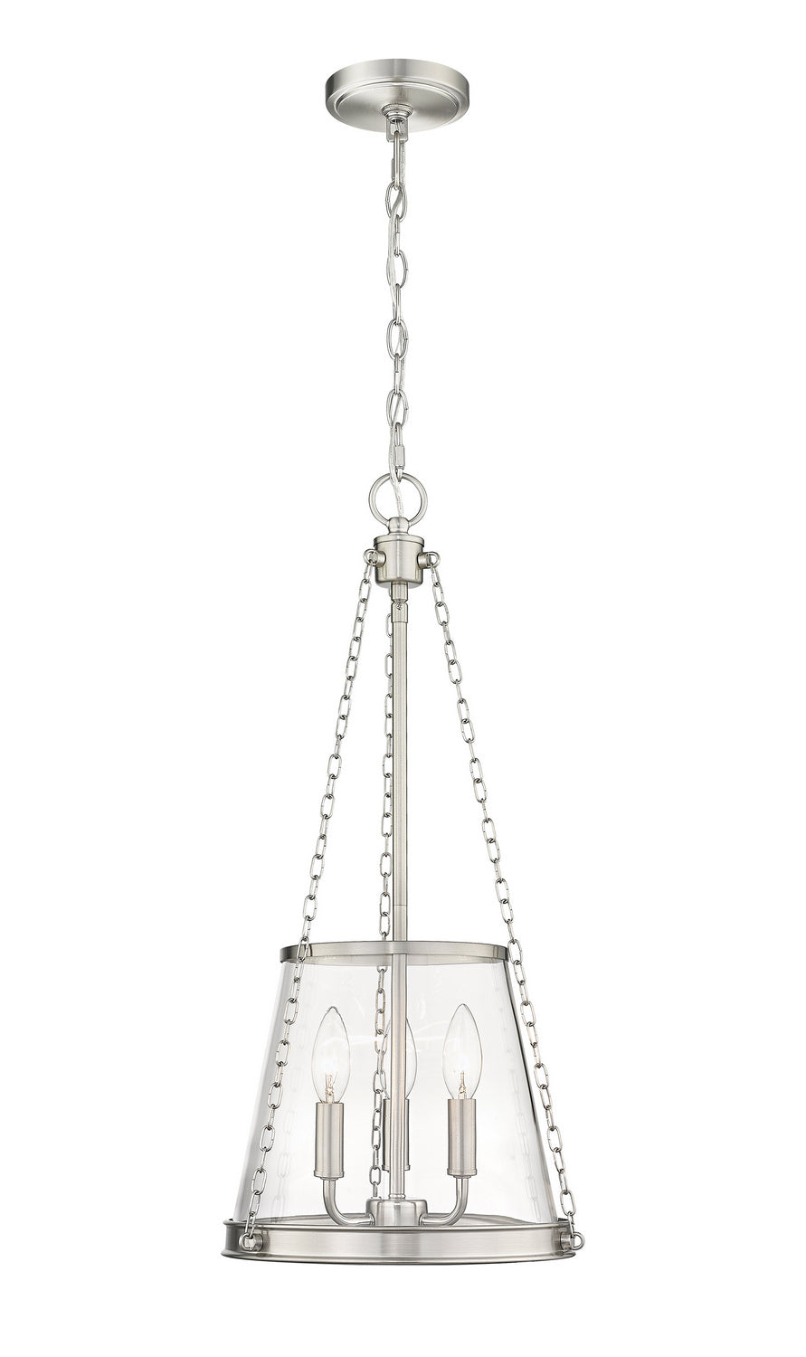 Z-Lite Canada - 341P12-BN - Three Light Pendant - Prescott - Brushed Nickel