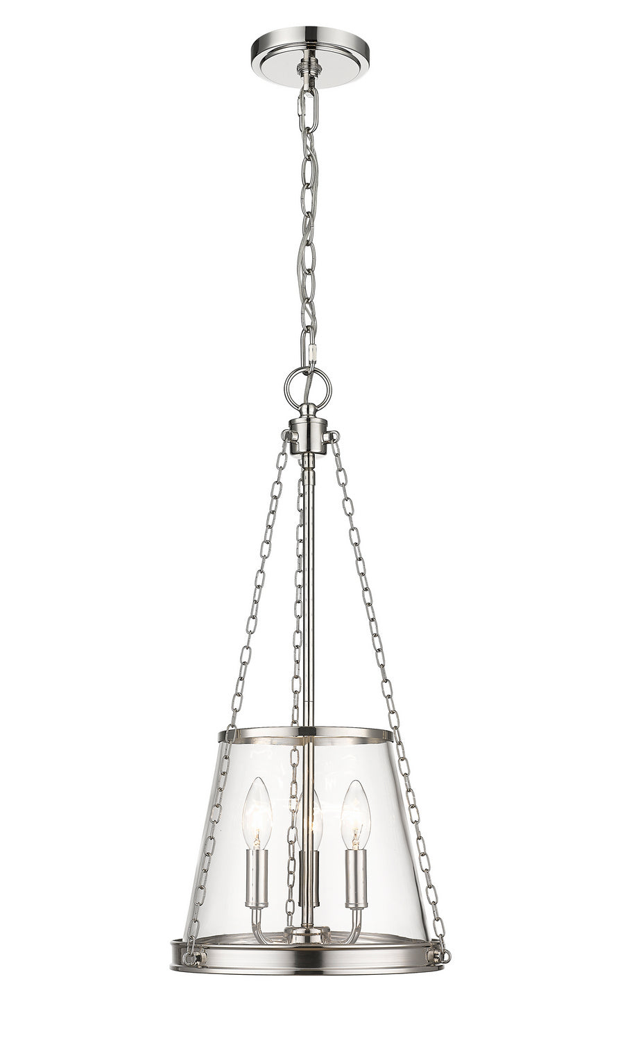 Z-Lite Canada - 341P12-PN - Three Light Pendant - Prescott - Polished Nickel