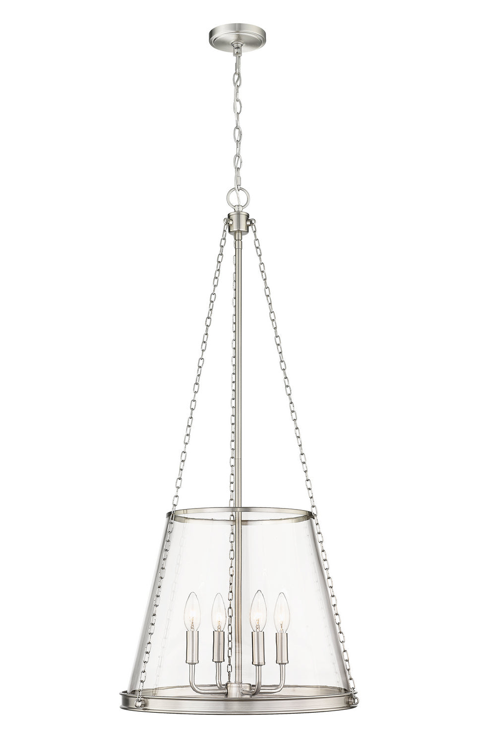 Z-Lite Canada - 341P18-BN - Four Light Pendant - Prescott - Brushed Nickel