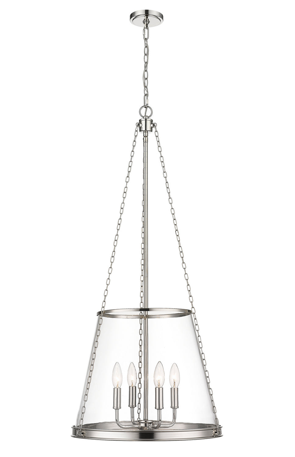Z-Lite Canada - 341P18-PN - Four Light Pendant - Prescott - Polished Nickel