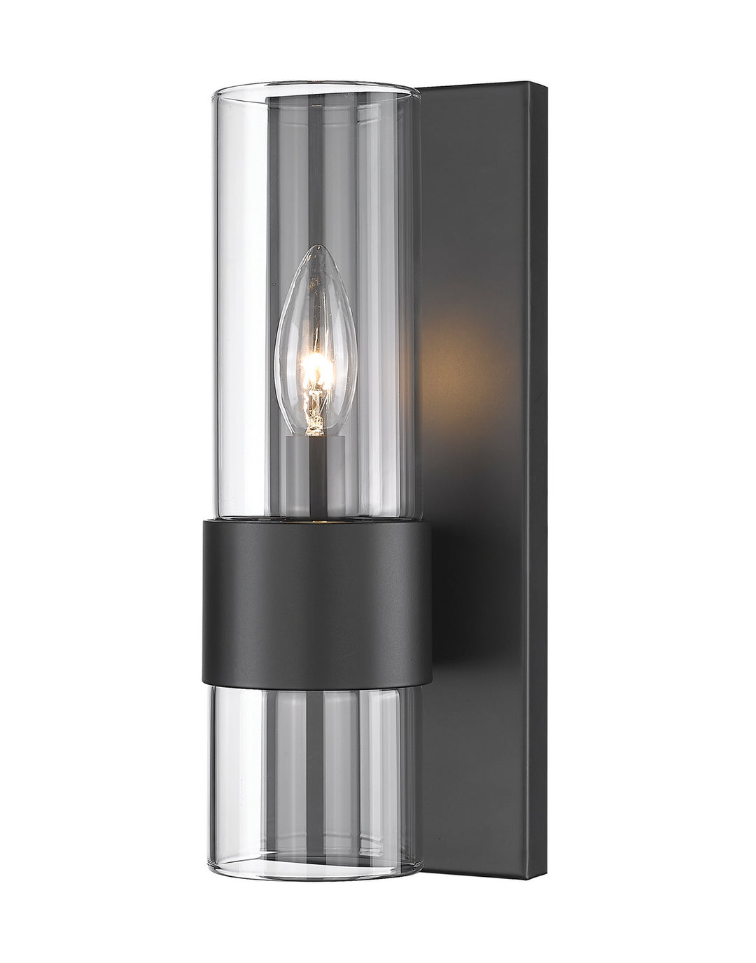 Lawson One Light Wall Sconce in Matte Black - available from The Lighting Shoppe, trusted by Canadian homeowners