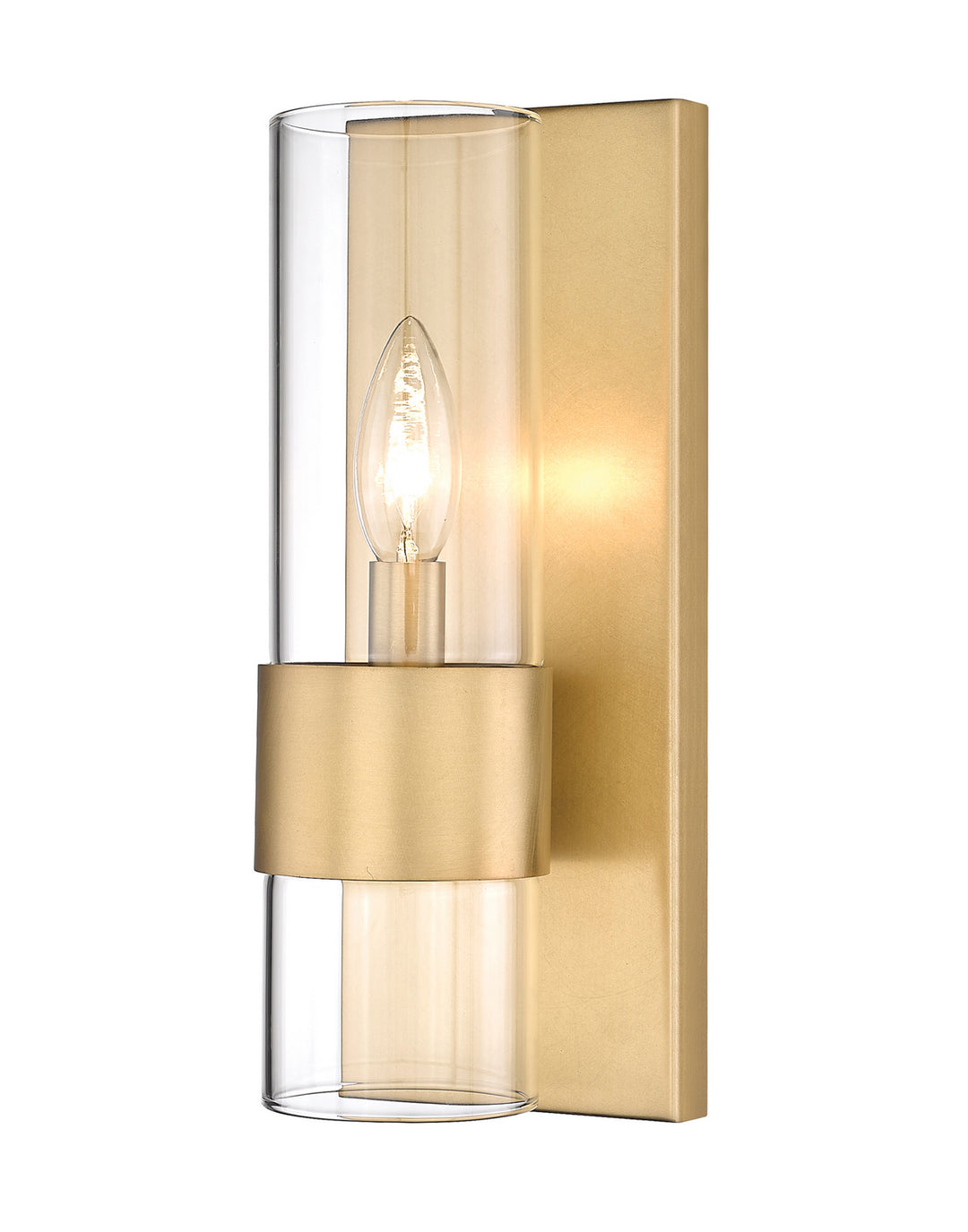 Lawson One Light Wall Sconce in Rubbed Brass - available from The Lighting Shoppe, trusted by Canadian homeowners