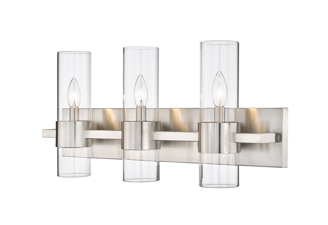 Lawson Three Light Vanity in Brushed Nickel - available from The Lighting Shoppe, trusted by Canadian homeowners