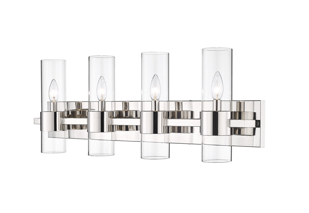 Lawson Four Light Vanity in Polished Nickel - available from The Lighting Shoppe, trusted by Canadian homeowners