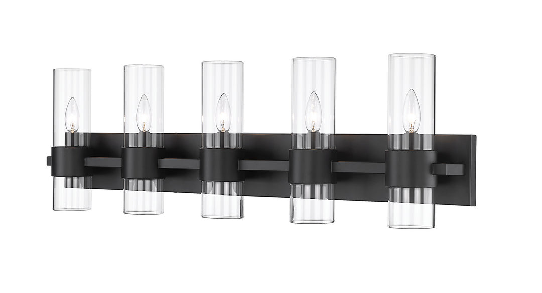 Z-Lite Canada - 343-5V-MB - Five Light Vanity - Lawson - Matte Black