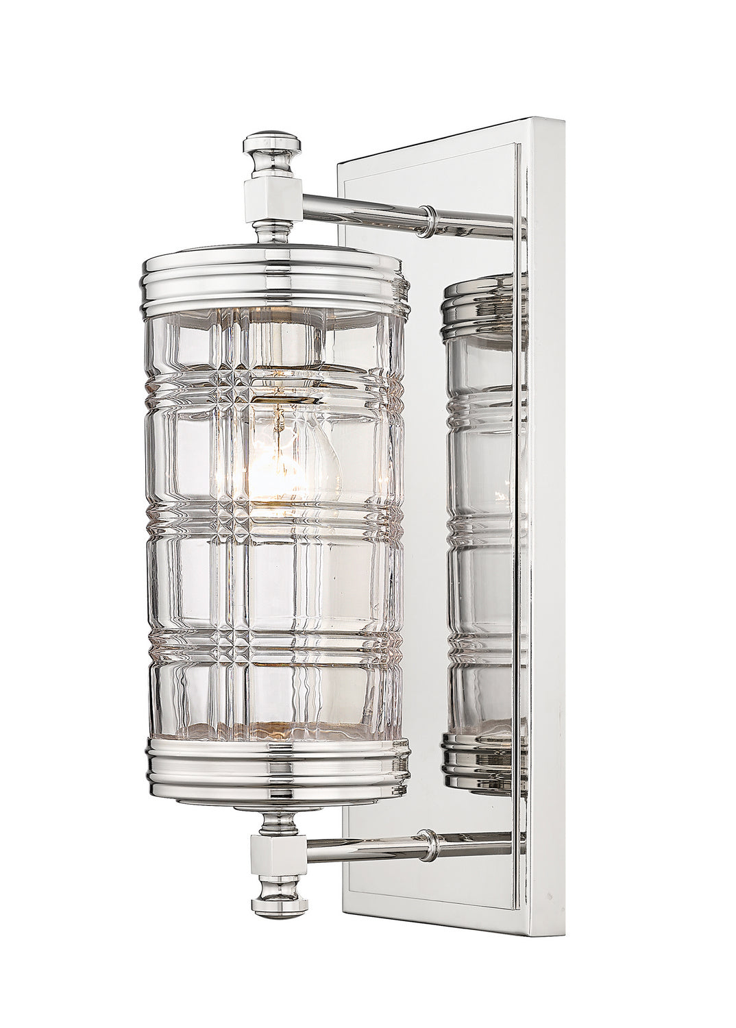 Archer One Light Wall Sconce in Polished Nickel - available from The Lighting Shoppe, trusted by Canadian homeowners
