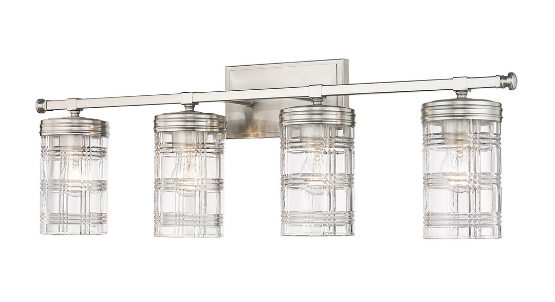 Archer Four Light Vanity in Brushed Nickel - available from The Lighting Shoppe, trusted by Canadian homeowners