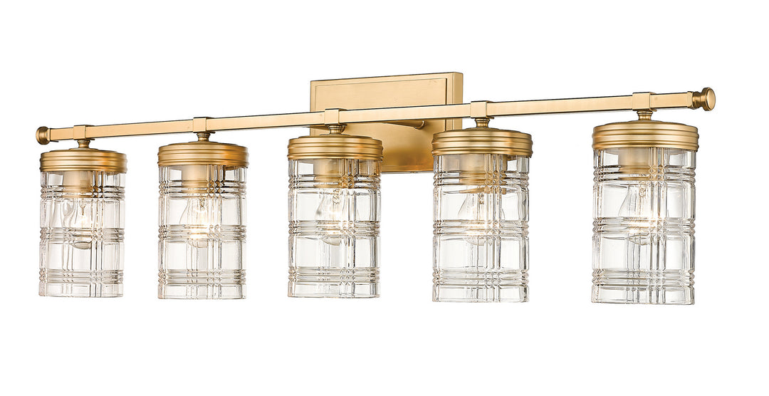 Z-Lite Canada - 344-5V-HG - Five Light Vanity - Archer - Heirloom Gold