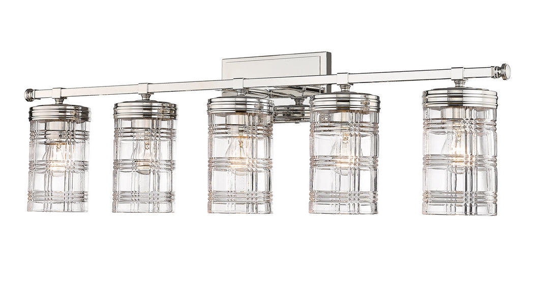 Z-Lite Canada - 344-5V-PN - Five Light Vanity - Archer - Polished Nickel
