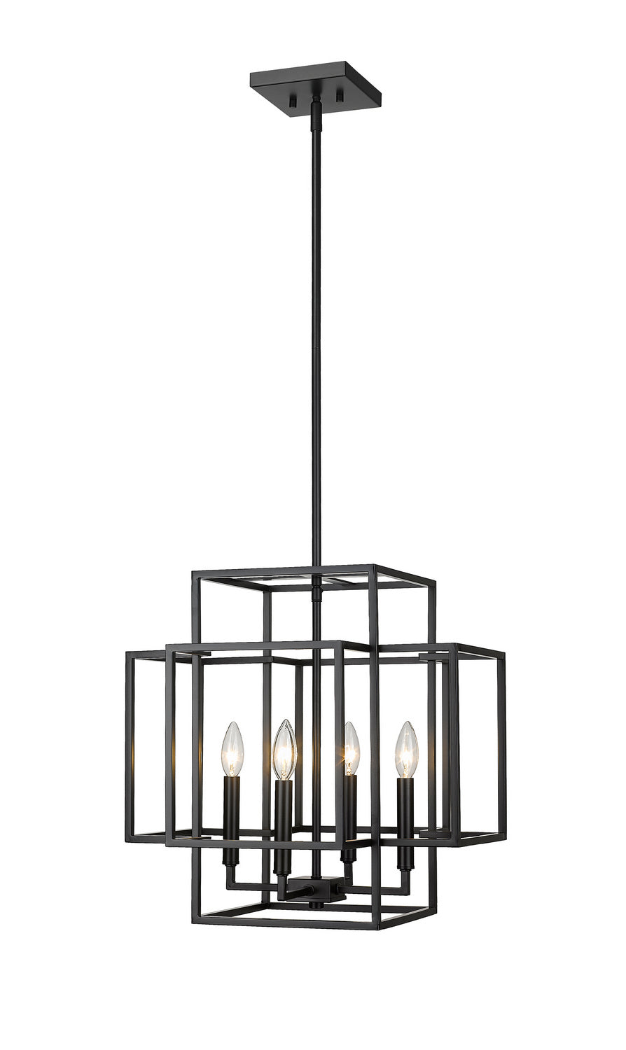 Z-Lite Canada - 454-18MB - Four Light Chandelier - Titania - Matte Black