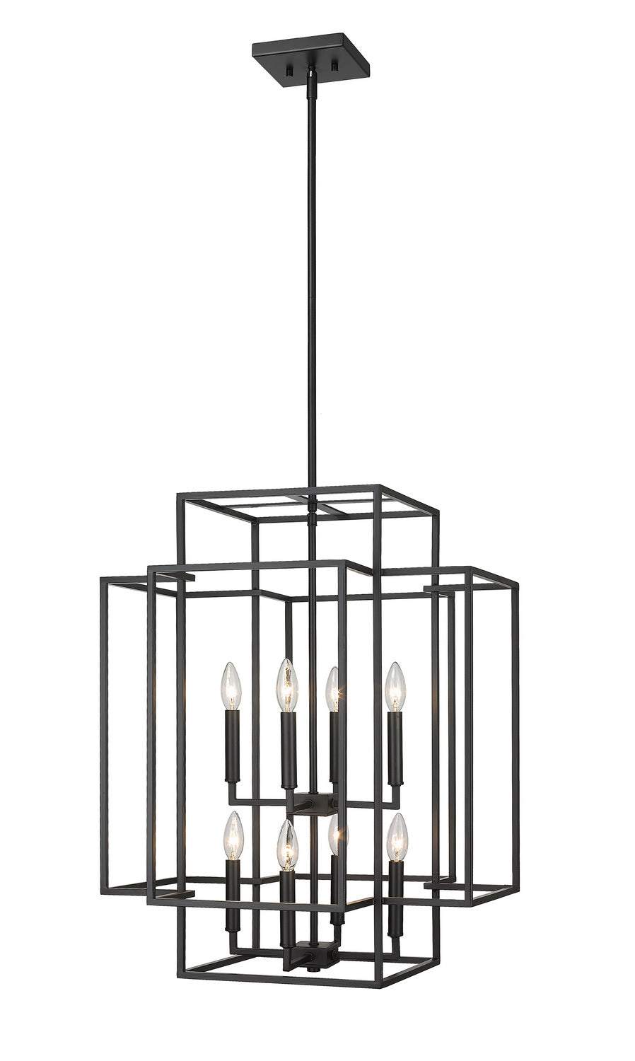 Z-Lite Canada - 454-28MB - Eight Light Chandelier - Titania - Matte Black