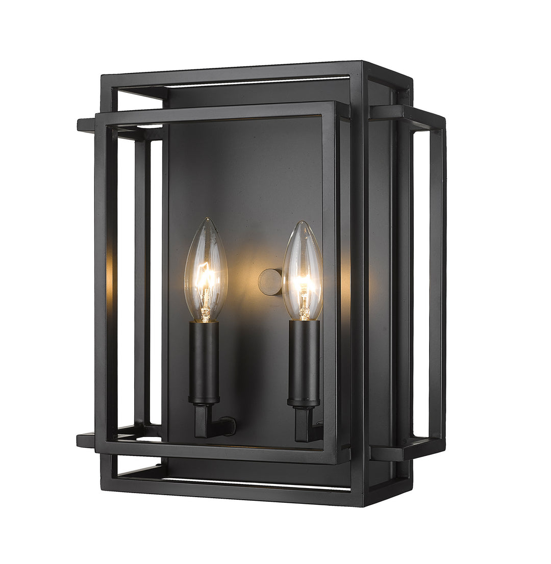 Titania Two Light Wall Sconce in Matte Black - available from The Lighting Shoppe, trusted by Canadian homeowners