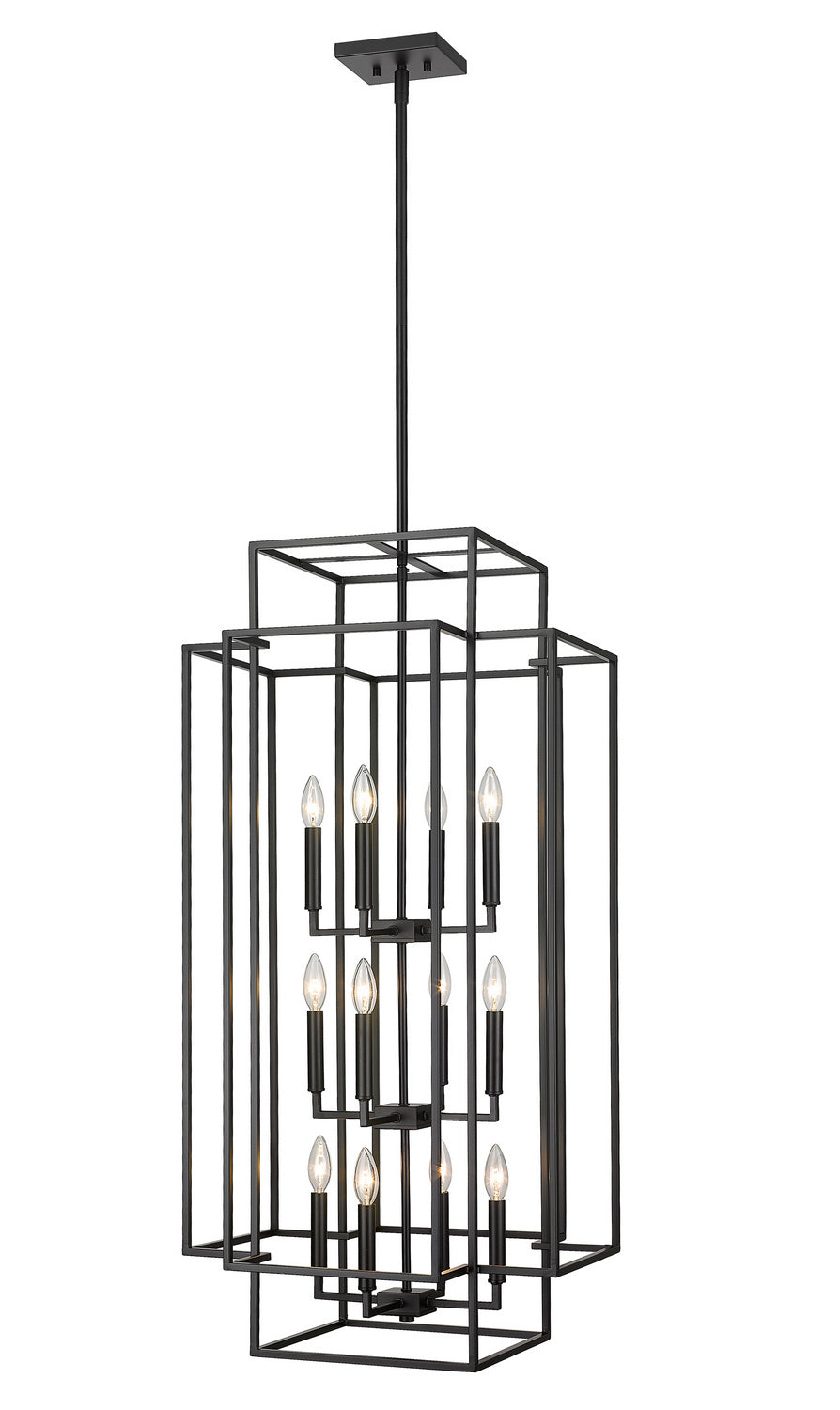 Z-Lite Canada - 454-42MB - 12 Light Chandelier - Titania - Matte Black