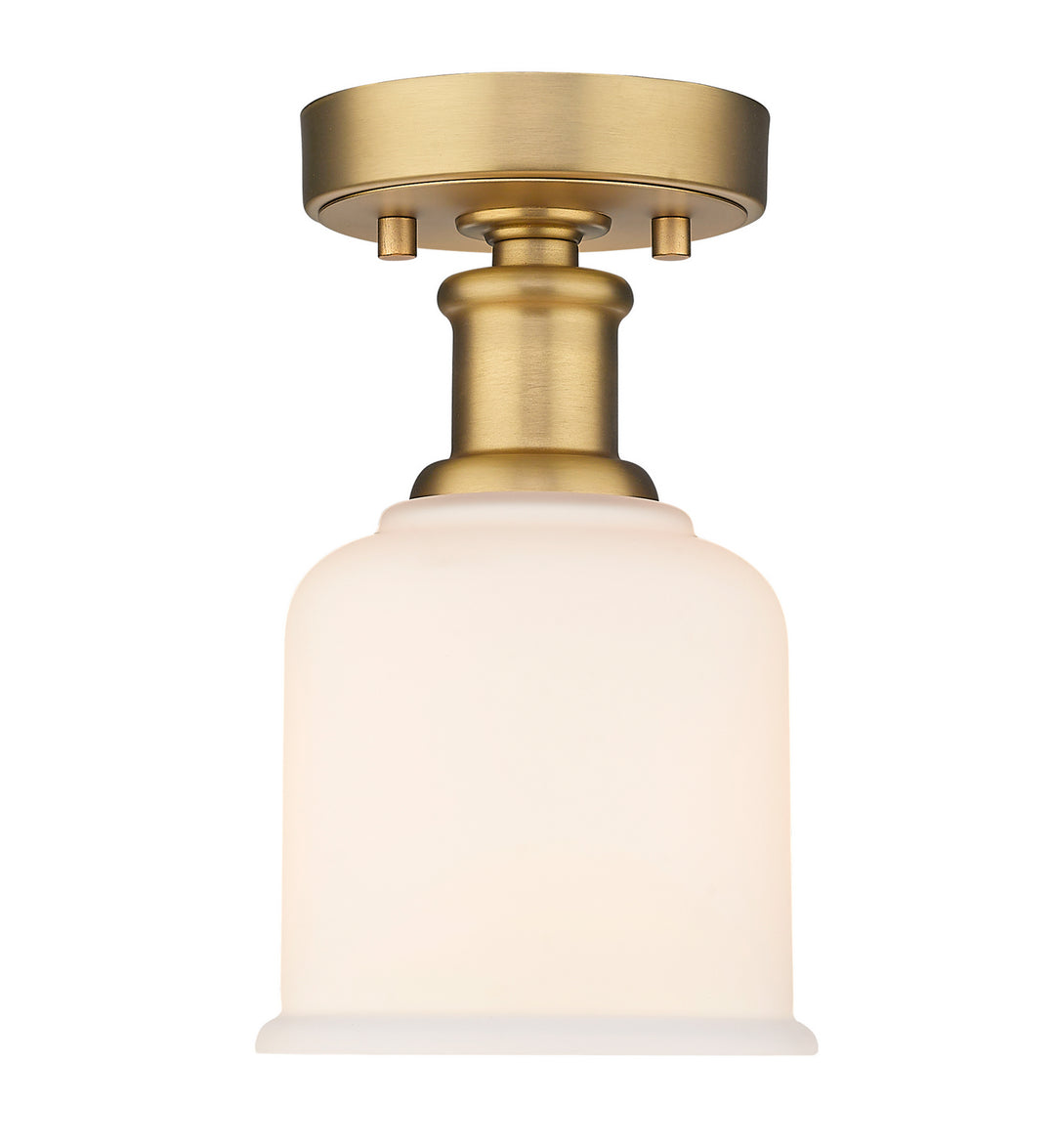 Bryant One Light Flush Mount in Heritage Brass - available from The Lighting Shoppe, trusted by Canadian homeowners
