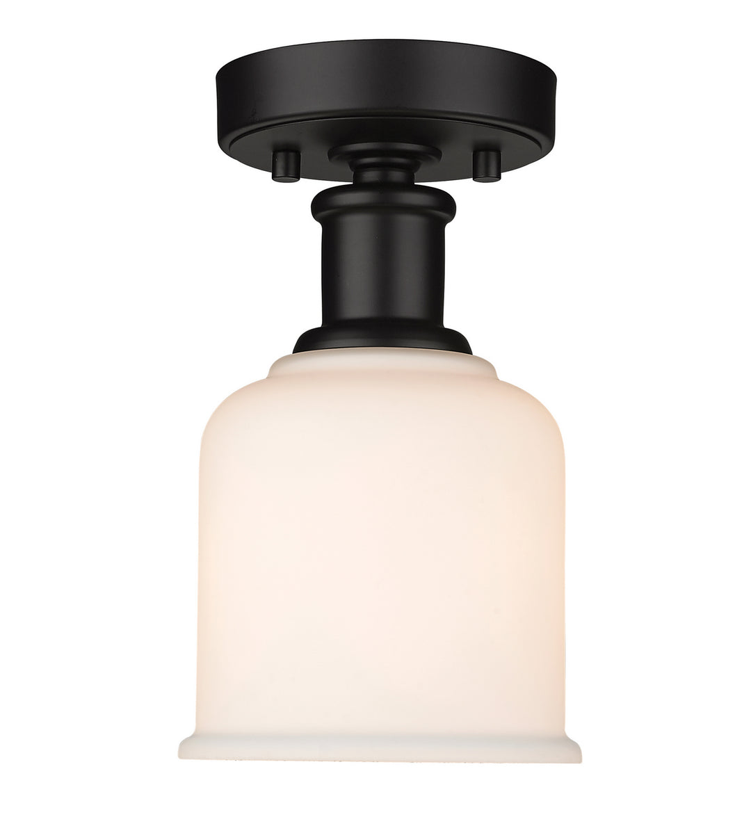 Bryant One Light Flush Mount in Matte Black - available from The Lighting Shoppe, trusted by Canadian homeowners