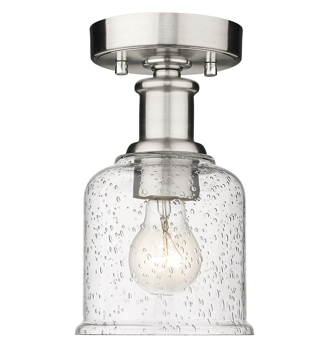 Bryant One Light Flush Mount in Brushed Nickel - available from The Lighting Shoppe, trusted by Canadian homeowners