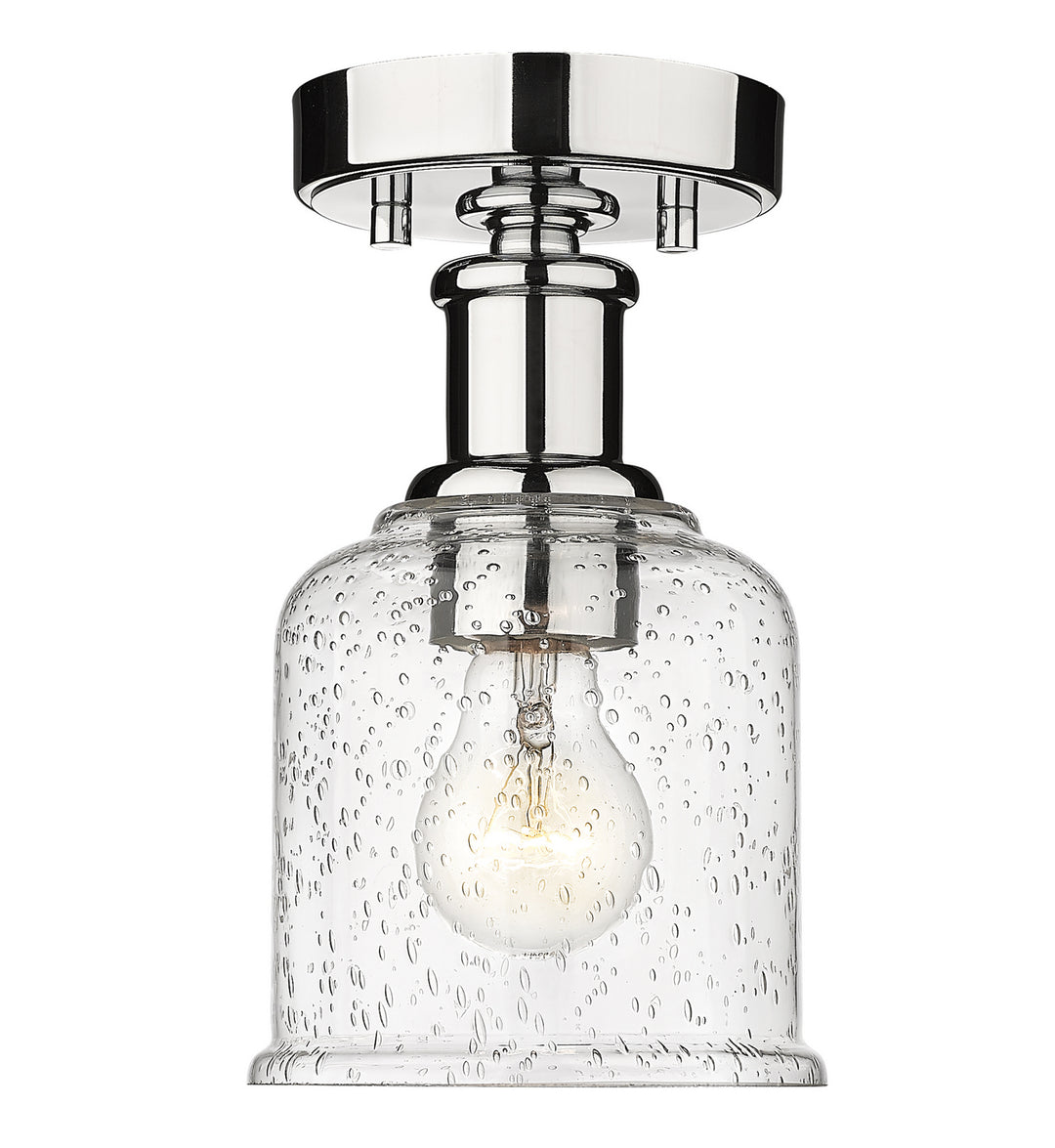 Bryant One Light Flush Mount in Chrome - available from The Lighting Shoppe, trusted by Canadian homeowners