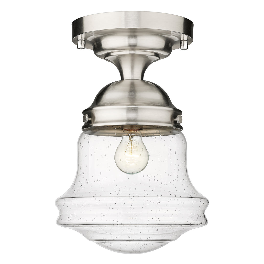 Vaughn One Light Flush Mount in Brushed Nickel - available from The Lighting Shoppe, trusted by Canadian homeowners