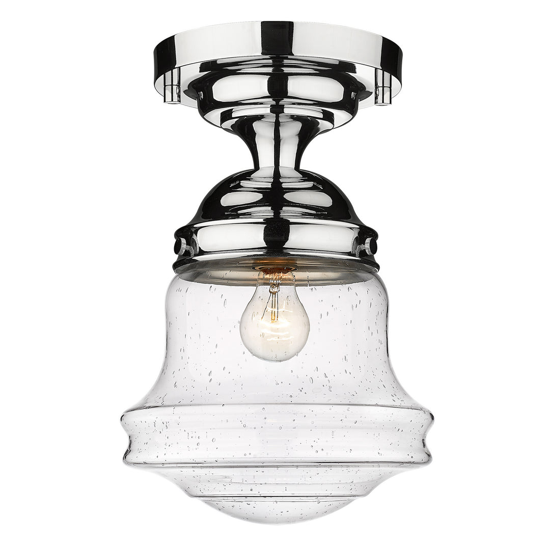 Vaughn One Light Flush Mount in Chrome - available from The Lighting Shoppe, trusted by Canadian homeowners