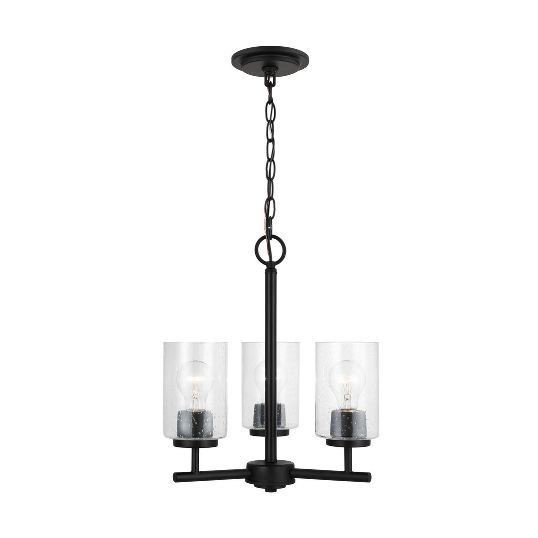 Generation Lighting Canada - 31170-112 - Three Light Chandelier - Oslo - Midnight Black