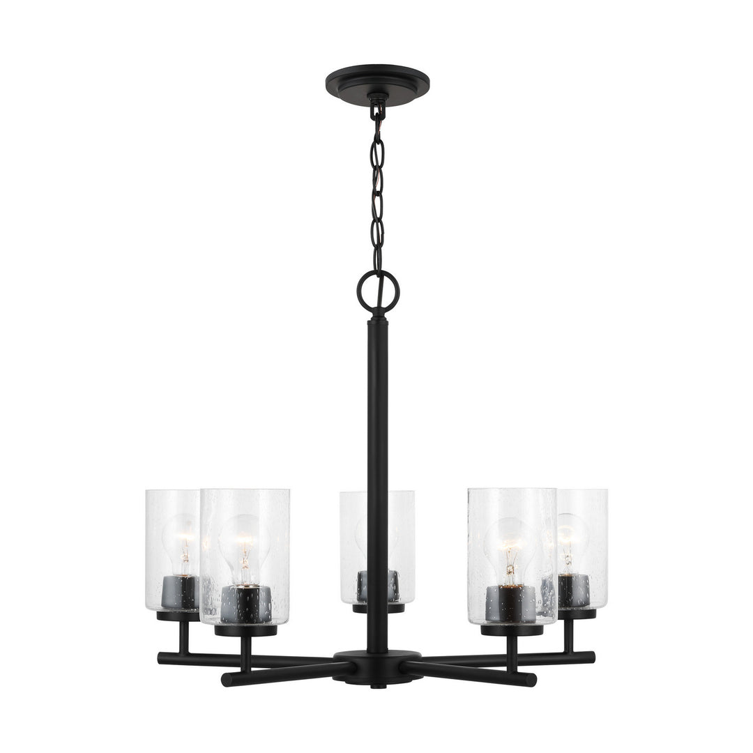Generation Lighting Canada - 31171-112 - Five Light Chandelier - Oslo - Midnight Black