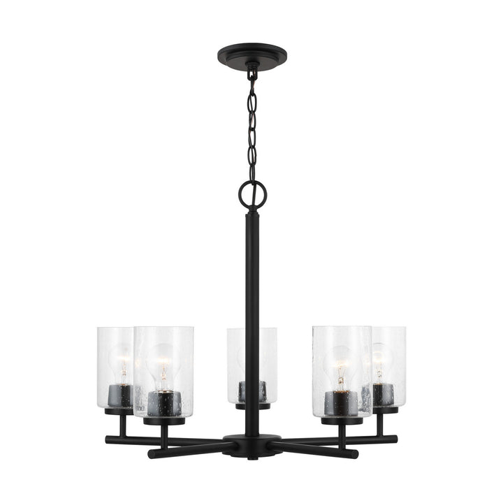 Generation Lighting Canada - 31171-112 - Five Light Chandelier - Oslo - Midnight Black