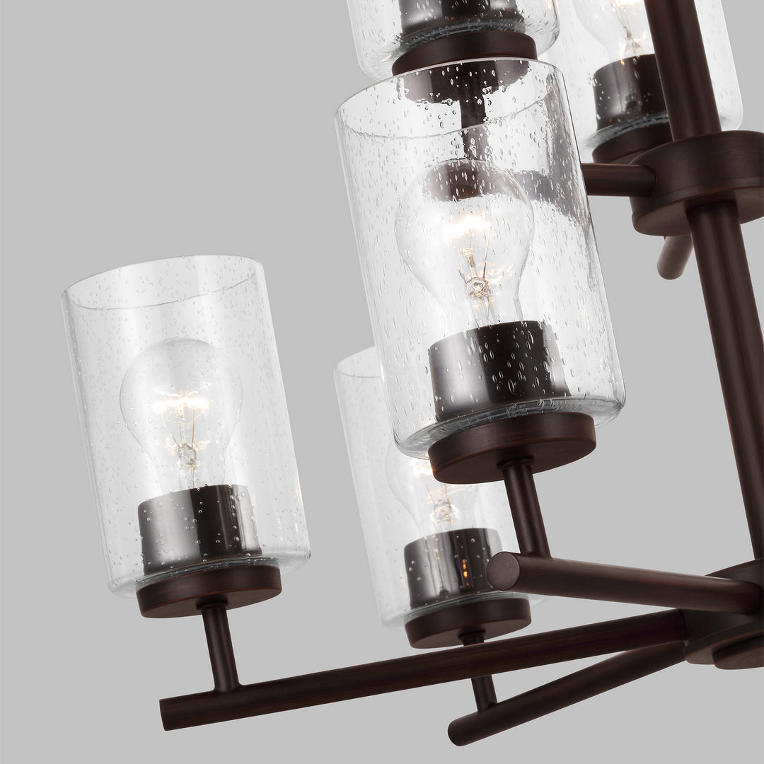 Generation Lighting Canada - 31172-710 - Nine Light Chandelier - Oslo - Bronze