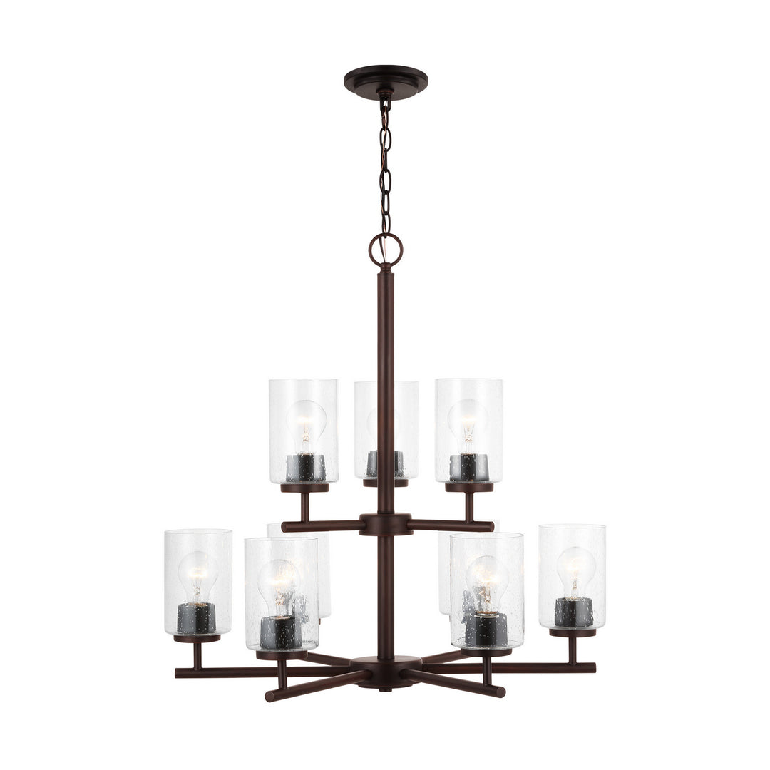Generation Lighting Canada - 31172-710 - Nine Light Chandelier - Oslo - Bronze