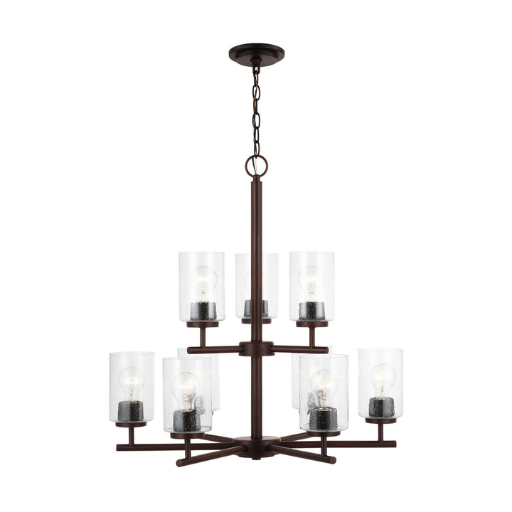 Generation Lighting Canada - 31172-710 - Nine Light Chandelier - Oslo - Bronze