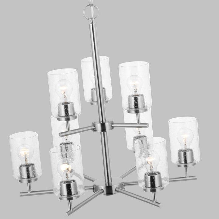 Generation Lighting Canada - 31172-962 - Nine Light Chandelier - Oslo - Brushed Nickel