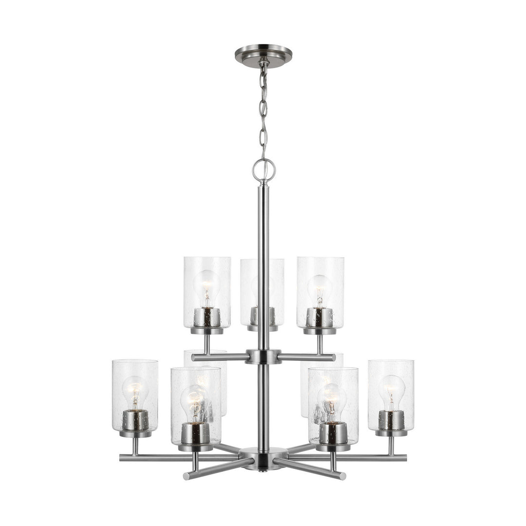Generation Lighting Canada - 31172-962 - Nine Light Chandelier - Oslo - Brushed Nickel