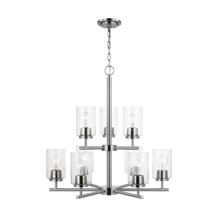 Generation Lighting Canada - 31172-962 - Nine Light Chandelier - Oslo - Brushed Nickel