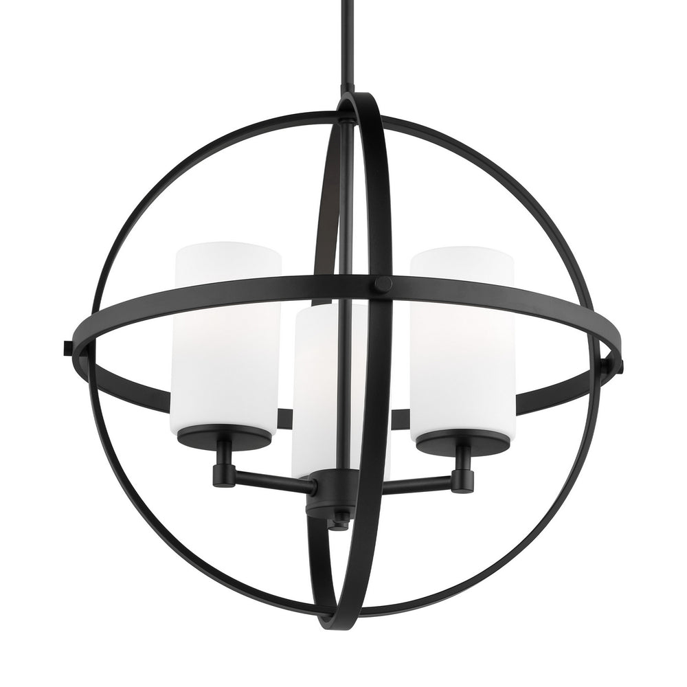 Generation Lighting Canada - 3124603-112 - Three Light Chandelier - Alturas - Midnight Black