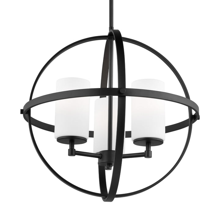 Generation Lighting Canada - 3124603-112 - Three Light Chandelier - Alturas - Midnight Black