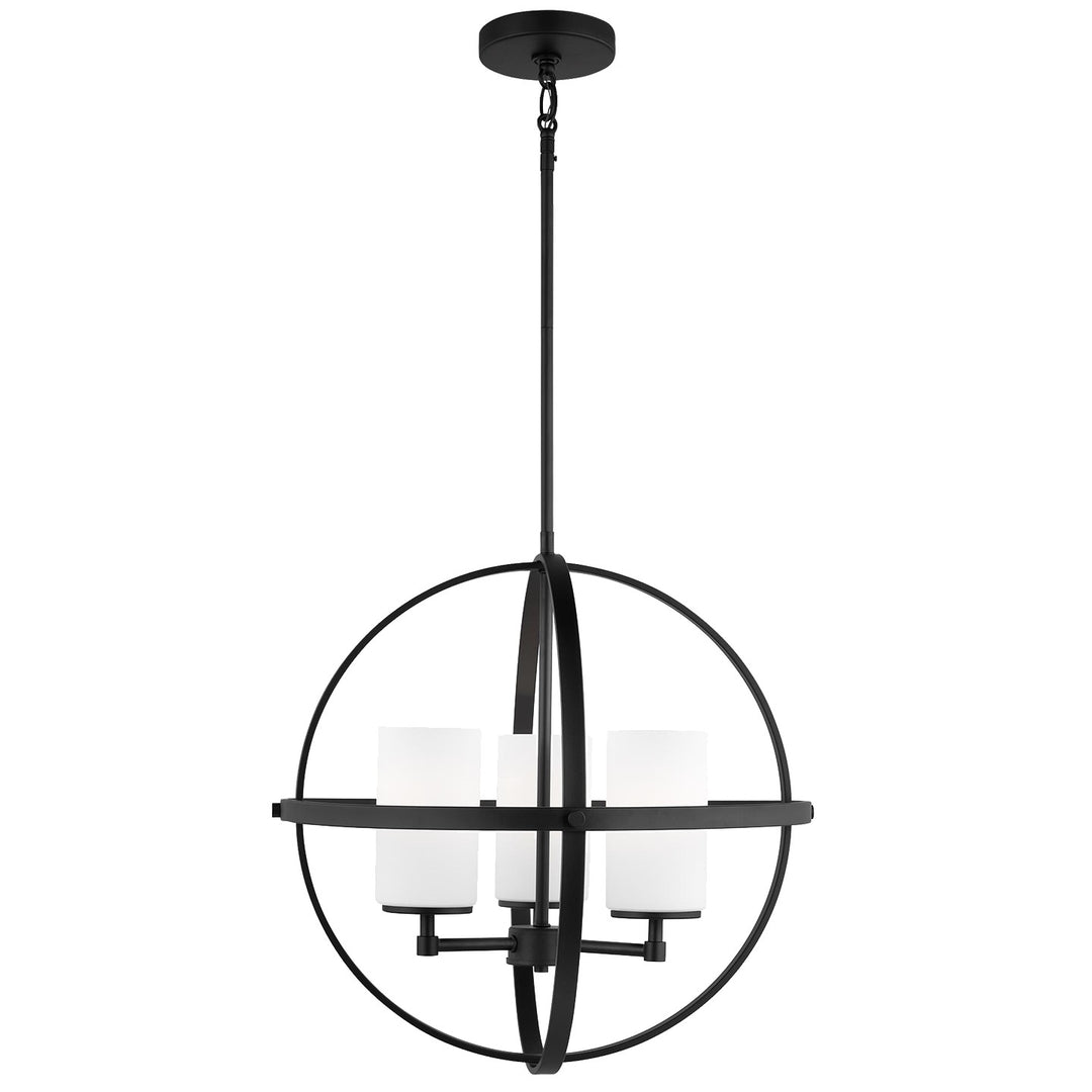 Generation Lighting Canada - 3124603-112 - Three Light Chandelier - Alturas - Midnight Black