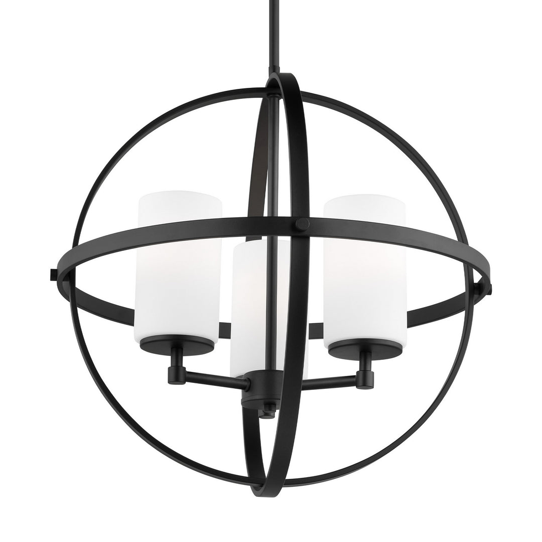 Generation Lighting Canada - 3124603EN3-112 - Three Light Chandelier - Alturas - Midnight Black