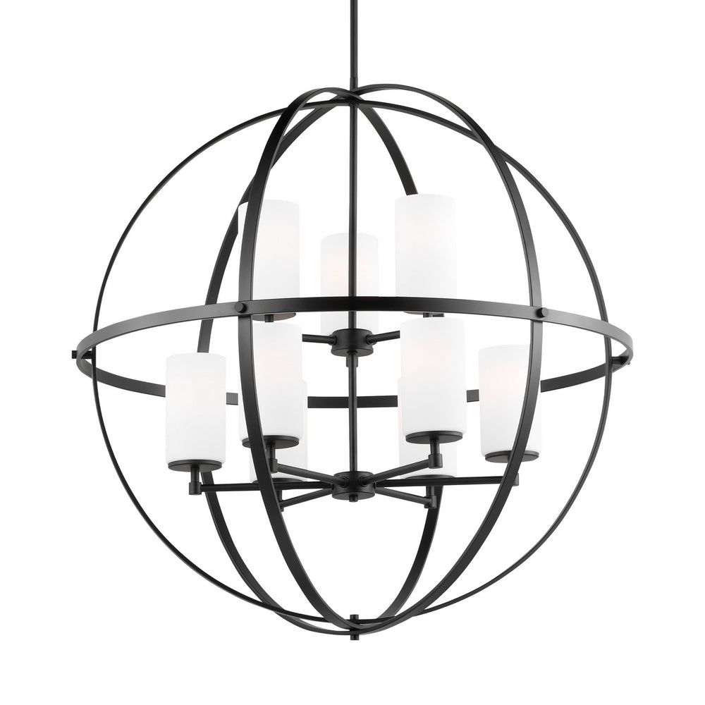 Generation Lighting Canada - 3124609-112 - Nine Light Chandelier - Alturas - Midnight Black