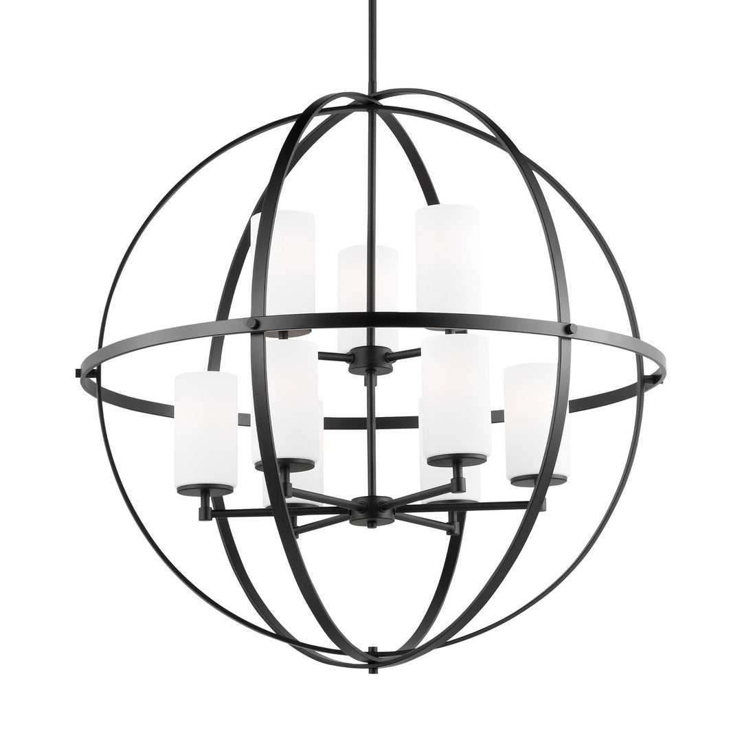 Generation Lighting Canada - 3124609-112 - Nine Light Chandelier - Alturas - Midnight Black