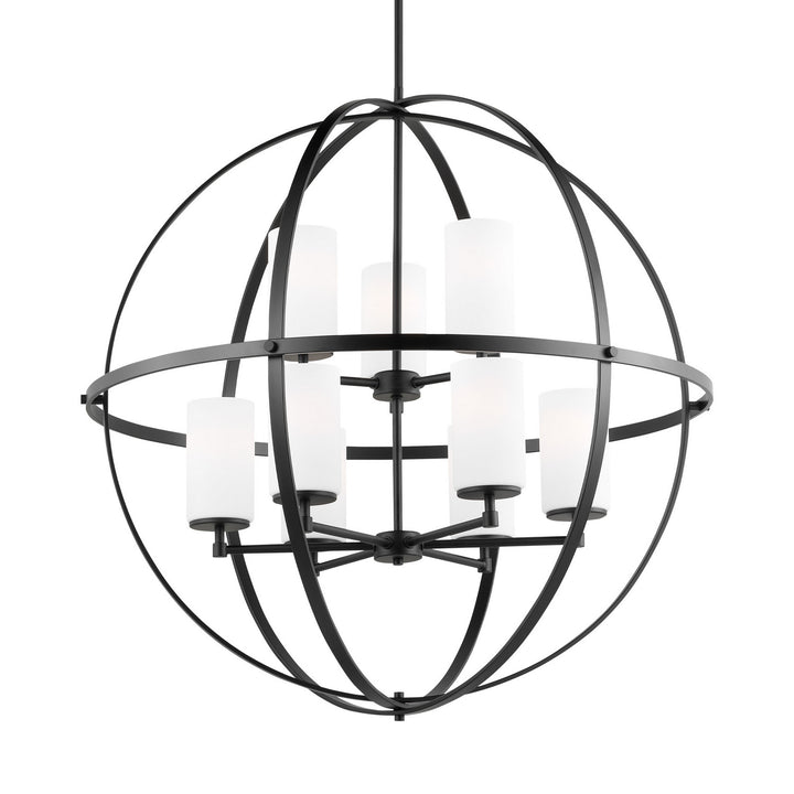 Generation Lighting Canada - 3124609-112 - Nine Light Chandelier - Alturas - Midnight Black