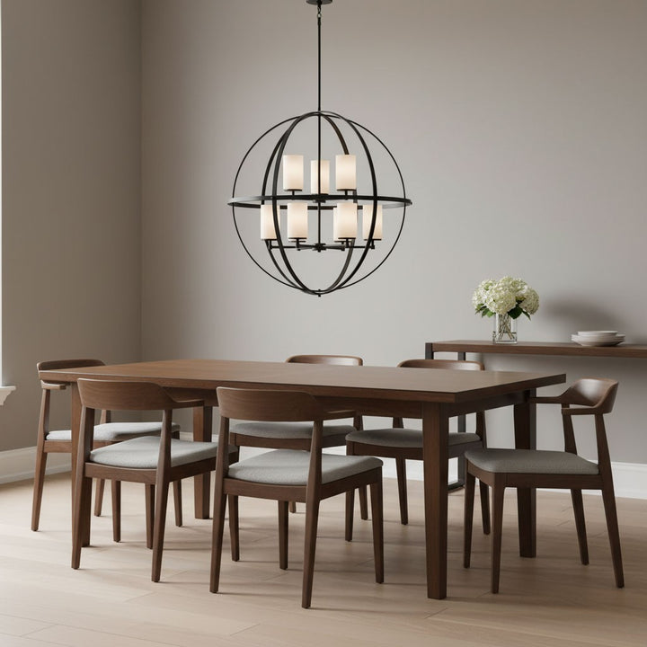 Generation Lighting Canada - 3124609-112 - Nine Light Chandelier - Alturas - Midnight Black