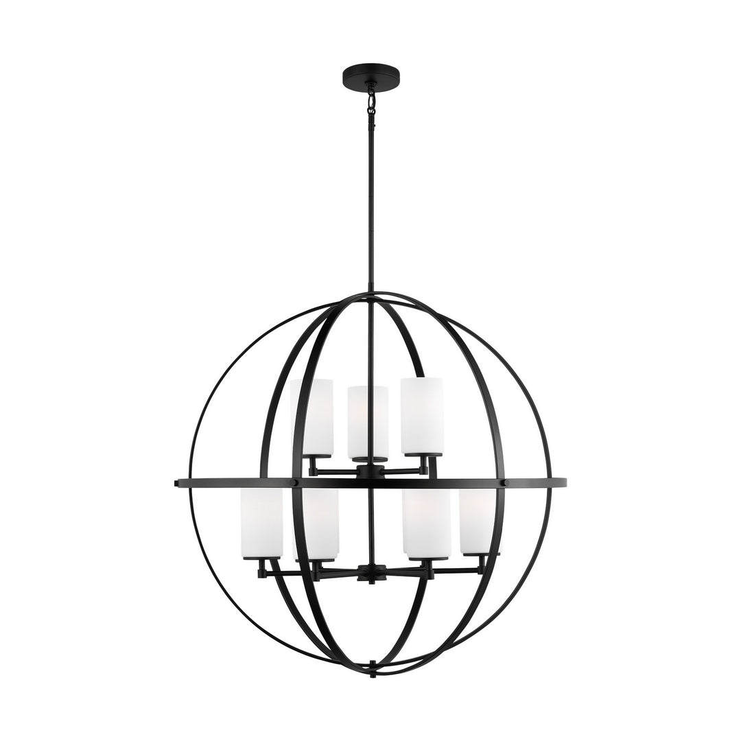 Generation Lighting Canada - 3124609-112 - Nine Light Chandelier - Alturas - Midnight Black