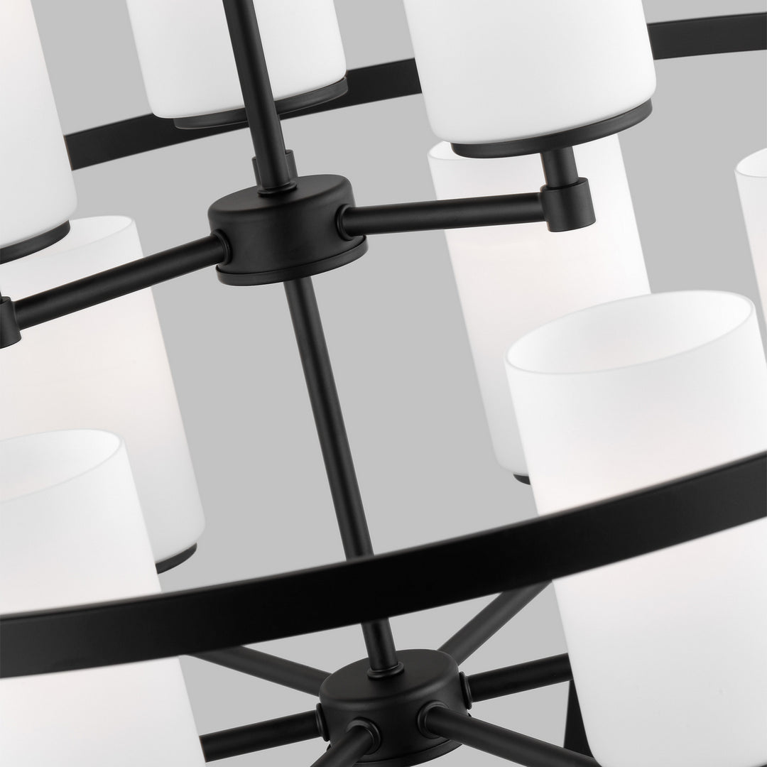 Generation Lighting Canada - 3124609EN3-112 - Nine Light Chandelier - Alturas - Midnight Black