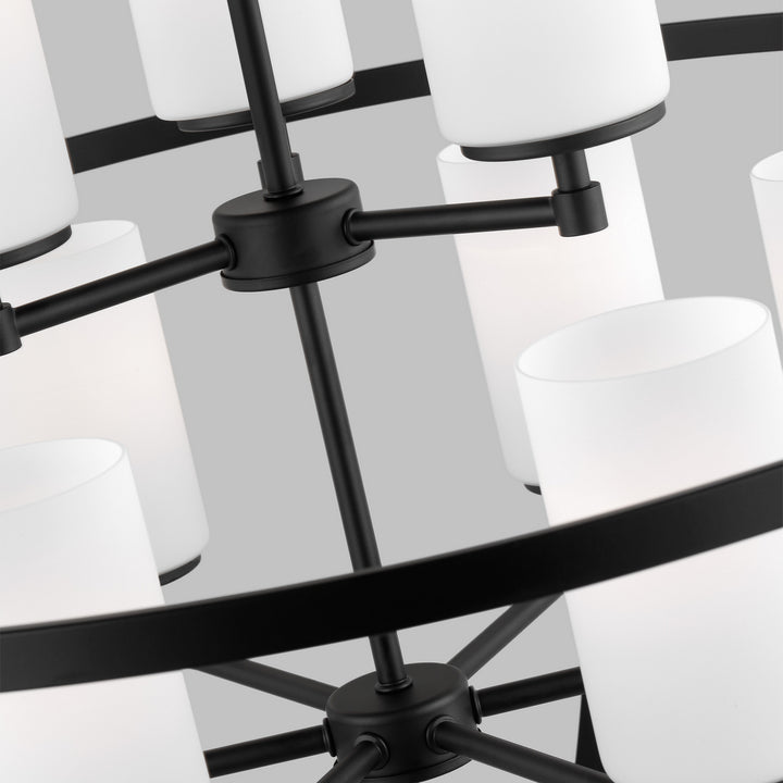 Generation Lighting Canada - 3124609EN3-112 - Nine Light Chandelier - Alturas - Midnight Black