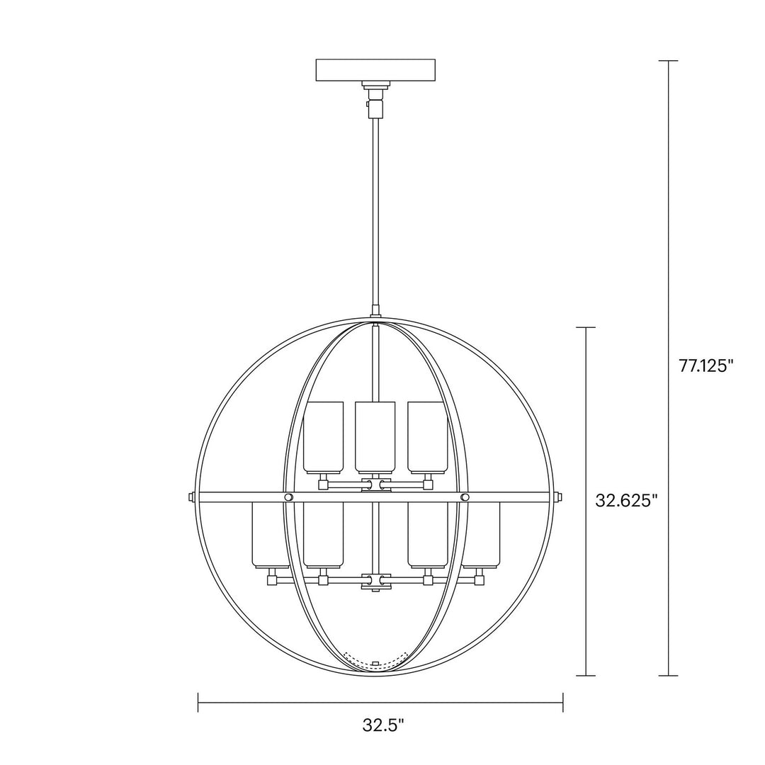 Generation Lighting Canada - 3124609EN3-112 - Nine Light Chandelier - Alturas - Midnight Black