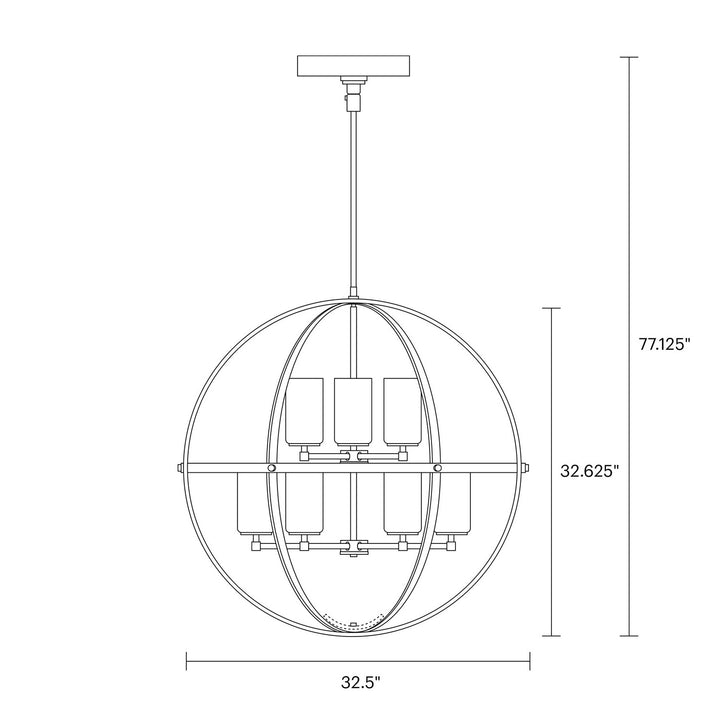 Generation Lighting Canada - 3124609EN3-112 - Nine Light Chandelier - Alturas - Midnight Black
