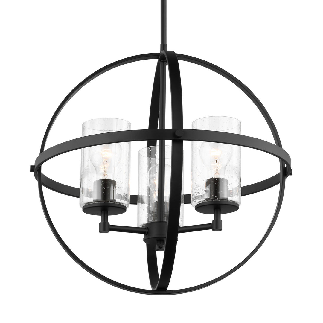 Generation Lighting Canada - 3124673-112 - Three Light Chandelier - Alturas - Midnight Black