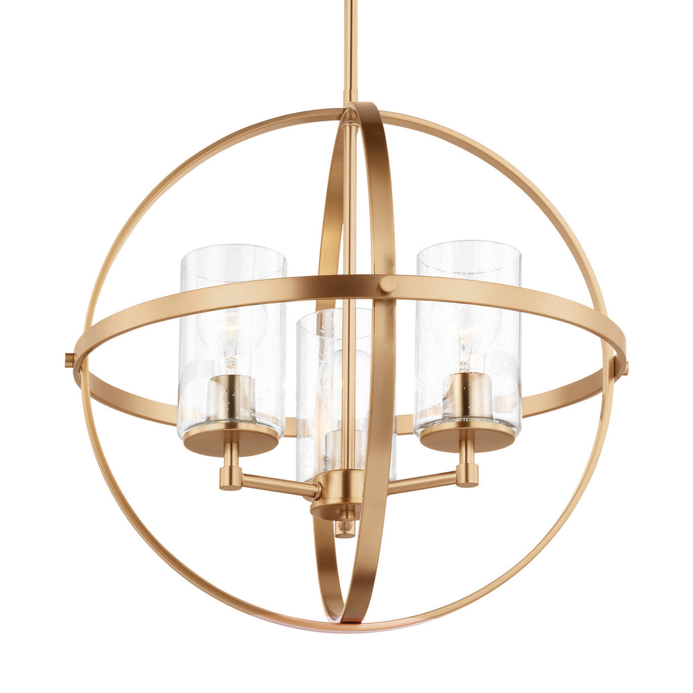 Generation Lighting Canada - 3124673-848 - Three Light Chandelier - Alturas - Satin Brass