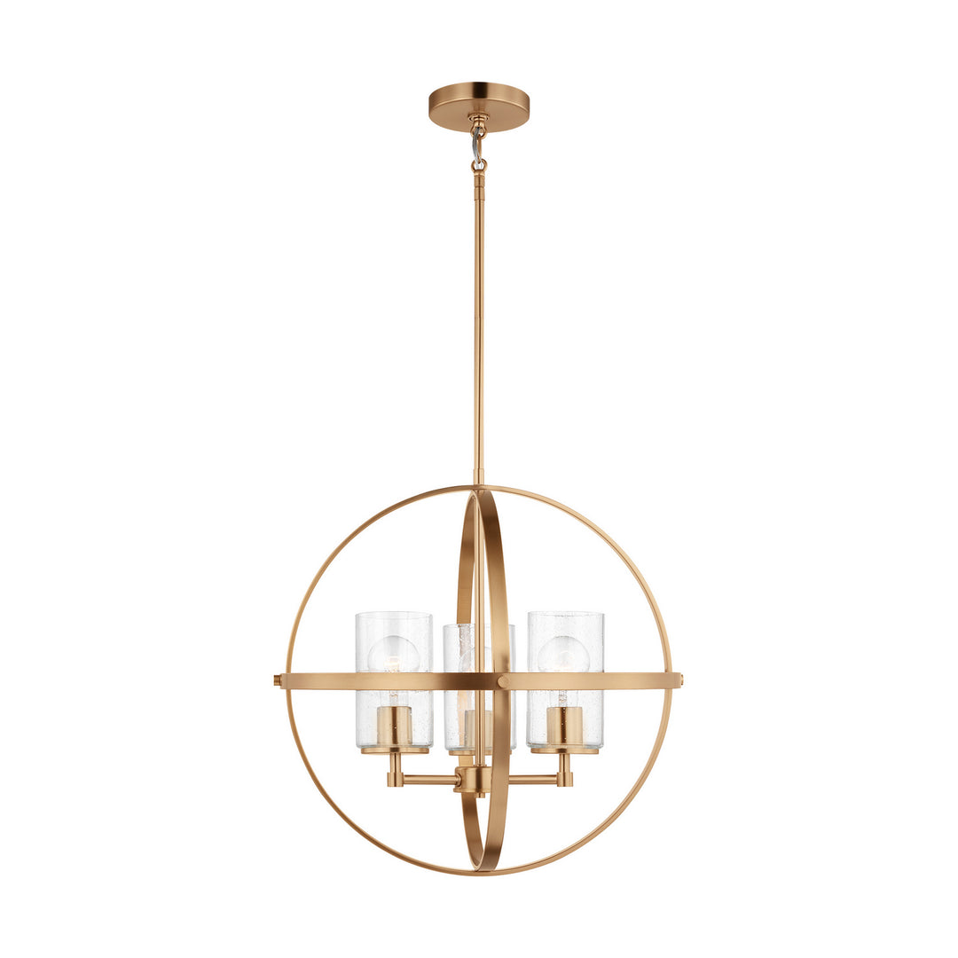 Generation Lighting Canada - 3124673-848 - Three Light Chandelier - Alturas - Satin Brass