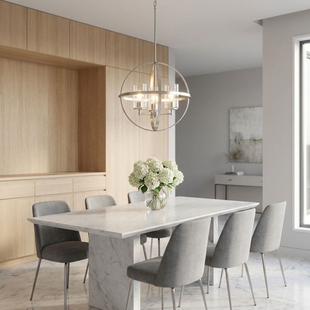 Generation Lighting Canada - 3124673-962 - Three Light Chandelier - Alturas - Brushed Nickel